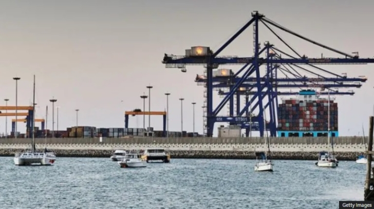 Namibia's port of Walvis Bay is an important stop on global shipping routes