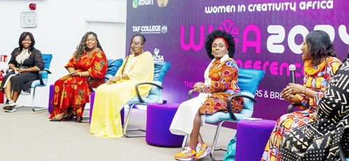 Members of the panel at the event 