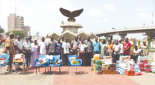 The beneficiary PWDs with their work tools