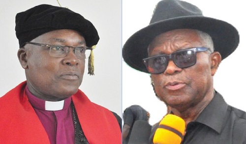 Rt Rev. Dr Lt Col. Bliss Agbeko — Moderator of the General Assembly of the EPCG, Henry Ametefee — Former Volta Regional Chairman of the NDC