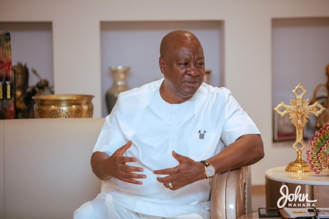 Mahama calls for calm, condemns attacks on public property after Election 2024