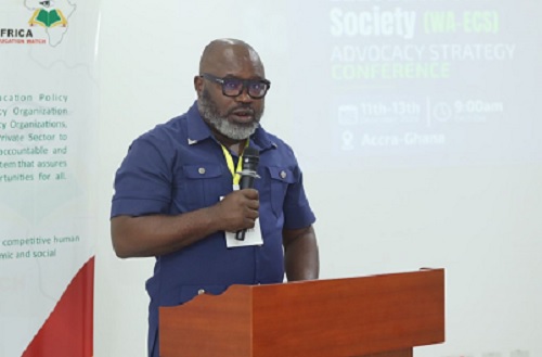 NSET: Kofi Asare, Executive Director, Africa Education Watch, addressing the conference