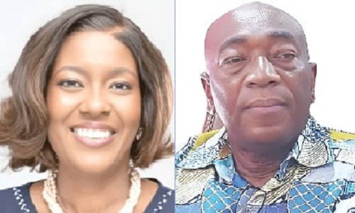 Efua Ghartey  — National  President, GBA, Joshua Ansah — Secretary-General, TUC