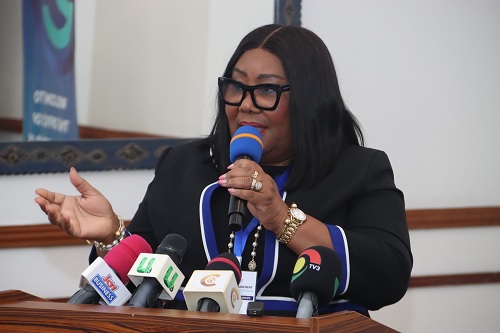 Jemima Oware, Registrar of Companies, addressing the forum. ELVIS NII NOI DOWUONA