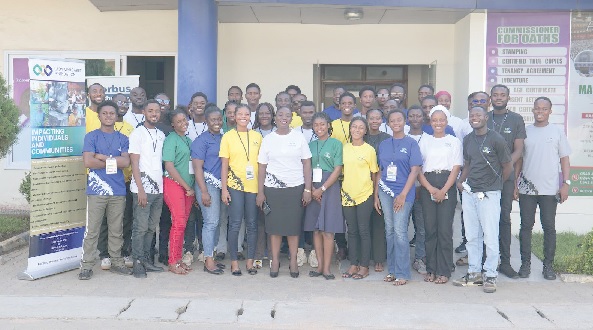 Mrs Margaret Davids Opoku Agyeman, the Founder and CEO of Lady Margaret Foundation, with the participants