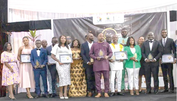 Some award winners after the event