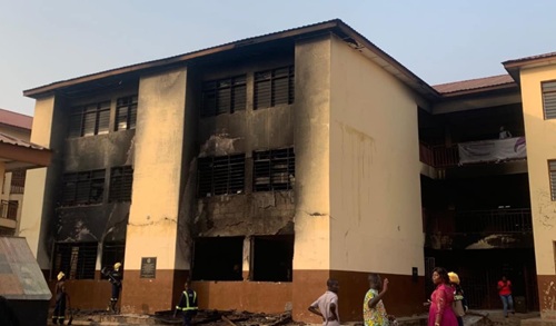 Police investigate fire outbreak at Kwashieman Cluster of Schools  
