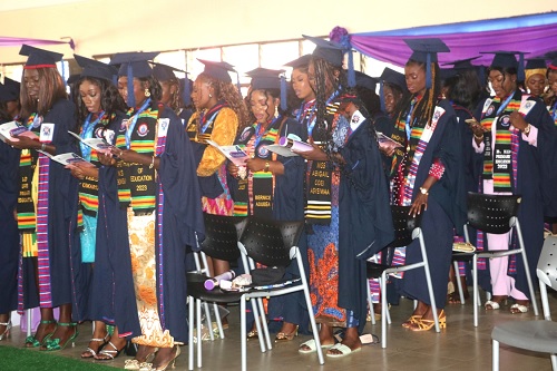 Some of the 2024 batch of the Presbyterian Women’s College of Education, Aburi, during their graduation ceremony