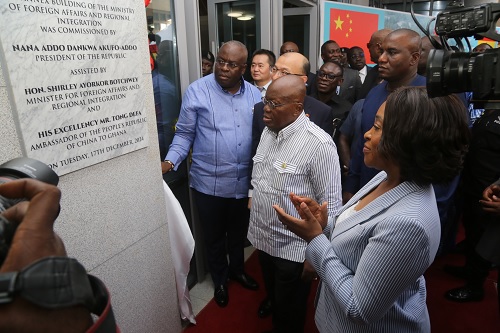 President touts nation’s democratic credentials - As he opens Foreign Ministry annex