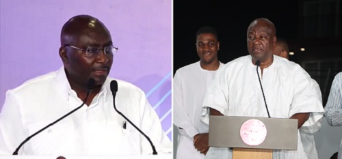 Dr Mahamudu Bawumia — Vice-President,  John Dramani Mahama — President-elect 