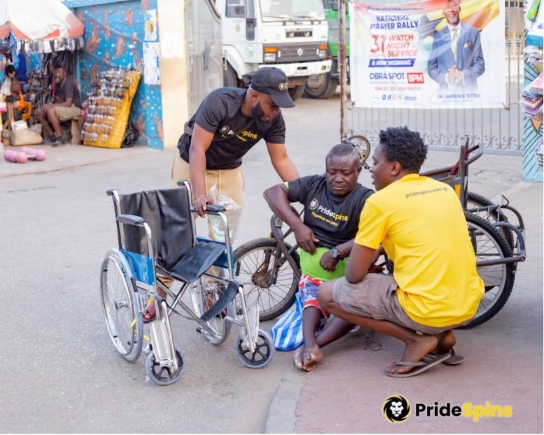 PrideSpins Cares initiative brings festive joy to Accra’s streets 