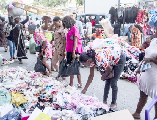 Some customers on a shopping spree. Pictures: CALEB VANDERPUYE