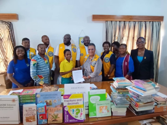 Lions International donates books to underprivileged schools across Ghana