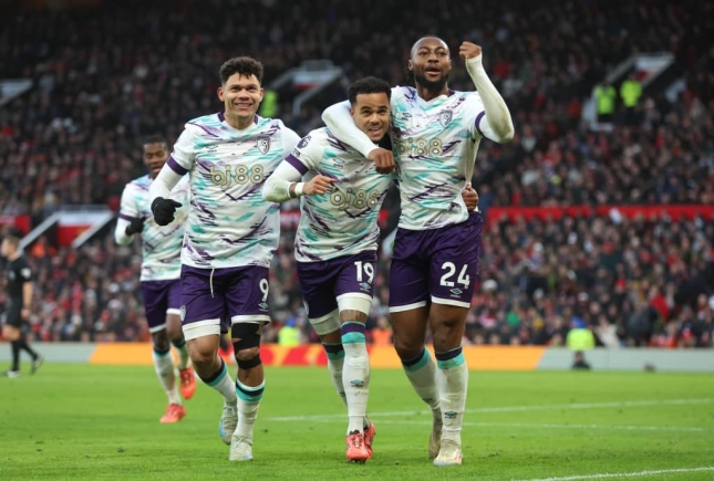 Semenyo scores as Bournemouth humiliate Manchester United at Old Trafford  