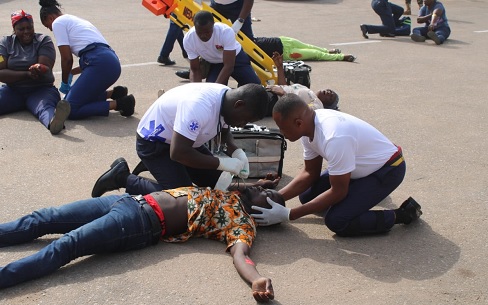 A simulation exercise at the event