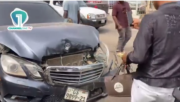 Accra: Salifu Amoako's vehicle involved in accident with 4 other vehicles 