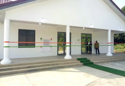 Front view of the inaugurated children’s ward