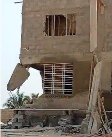 Keta: Unidentified men demolish MCE's private building on reclaimed land