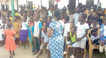 Some of the children at the programme