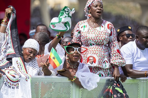 Some NDC supporters at the inauguration