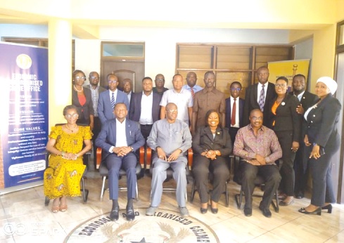 Seated from right : Dr Roger Koranteng