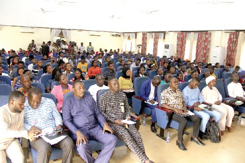 The participants  in the 3rd colloquium of the Political Science Department, University of Education, Winneba