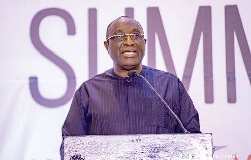 Alan Kyerematen — Leader of Movement for Change, speaking at the event