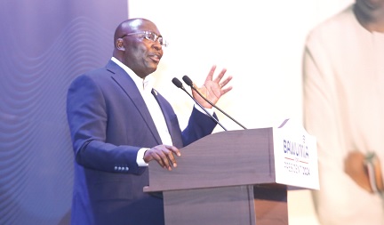 FLASHBACK: Vice President Dr Mahamudu Bawumia presenting his government's policy statement and priorities to Ghanaians. Picture: SAMUEL TEI ADANO 