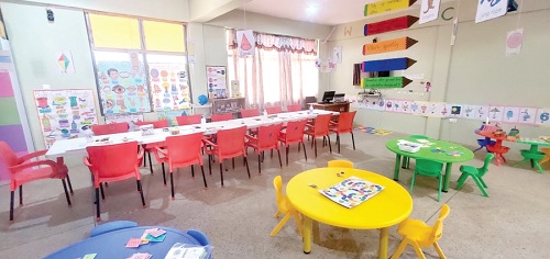 The play-based learning centre within the facility