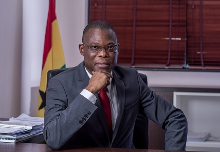 Fifi Fiavi Kwetey, General Secretary, NDC, addressing Journalists in Accra.  Picture: ERNEST KODZI