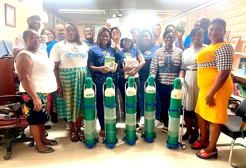 The Business Development Unit at IT Consortium Limited after donating the medical supplies to the palliative care unit