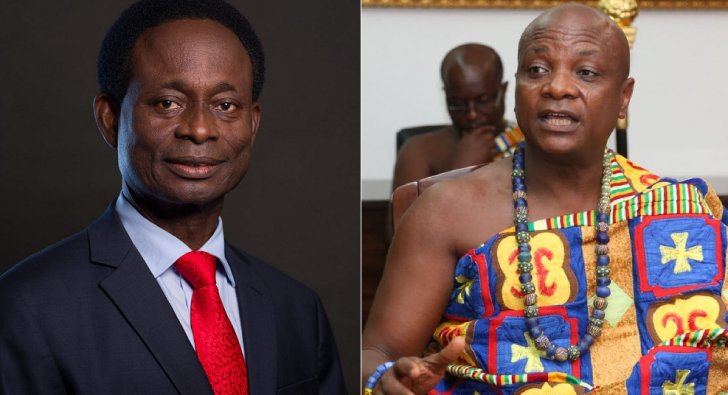 Professor Opoku Onyinah — Immediate past Chairman of the Church of Pentecost and Togbe Afede XIV— Agbogbomefia of Asogli State