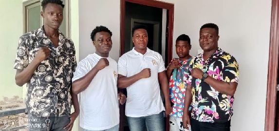 From left: Aziz Seidu, Vandorf Okrah, Dodzi Kemeh, Joseph Sackey and Daniel Otoo are billed to fight on March 30 at Weija