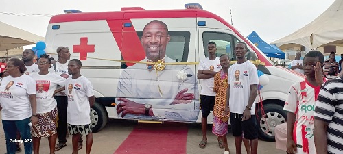 The ambulance donated by Dr Okoe-Boye