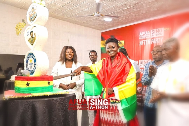 Afua Asantewaa expresses gratitude following Guinness World Record Singathon attempt