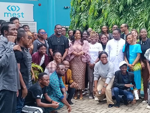 Venture Capitalist Arian Simone visits MEST Africa, awards grant to local startup