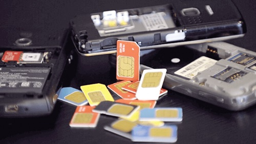 After pre-registering them, the SIM cards are then peddled
