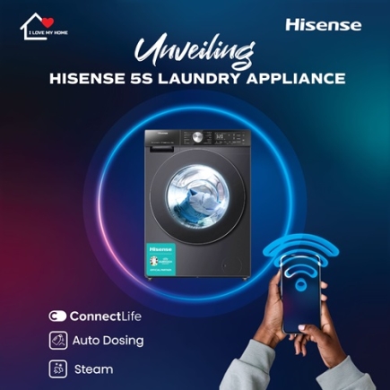Hisense unveils latest 5S laundry appliance
