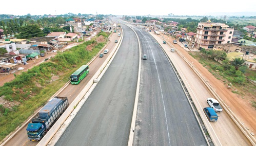 The current state of the Ofankor-Nsawam Road Dualisation and upgrading project