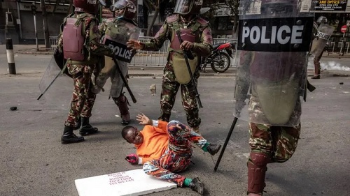 Police are accused of using excessive force against demonstrators