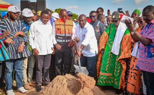 VP Bawumia cuts sod for the construction of first STEM College of Education