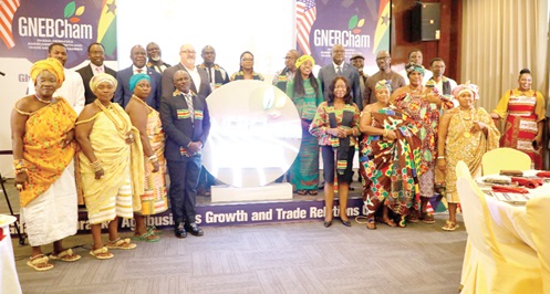 Board members of the Ghana-Nebraska Agribusiness Growth and Trade Relations Chamber and some guests at the launch