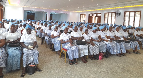 A section of the Accra Diocese Women’s Fellowship members listening to Rev. Hedwig Naa Tolloo Quist A section of the Accra Diocese Women’s Fellowship members listening to Rev. Hedwig Naa Tolloo Quist