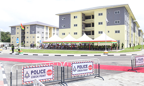 The Police Housing Project at the National Police Training College at Tesano in Accra. Picture: SAMUEL TEI ADANO