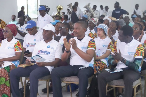 Seated are a section of the medical team. Pictures: EMMANUEL BAAH Seated are a section of the medical team. Pictures: EMMANUEL BAAH