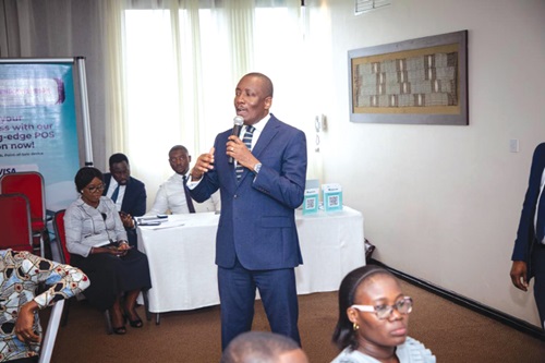 Mr Ebow Quayson, Executive Head, Retail and Commercial Banking, speaking at the event