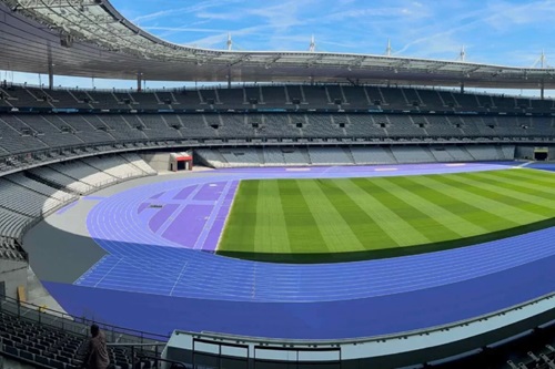 Why the tracks at the Paris 2024 Olympics are purple