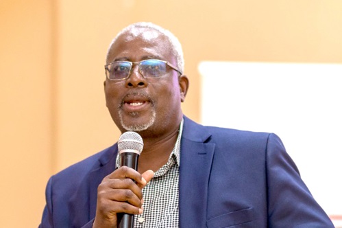  Prof. Fred McBagonluri, President of Academic City University College, speaking at the 4th Academic City Education Conference