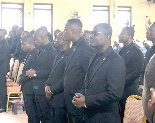 The ministers being commissioned during the ceremony