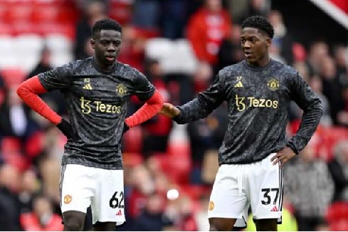 Omari Forson (left) and Kobbie Mainoo